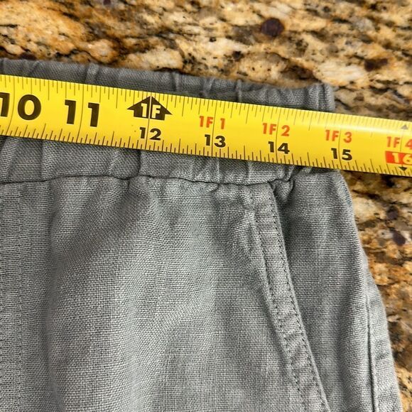 Sea Glass Lane Gray Linen Wide Leg Easy Long Pants Size M - Picture 3 of 12